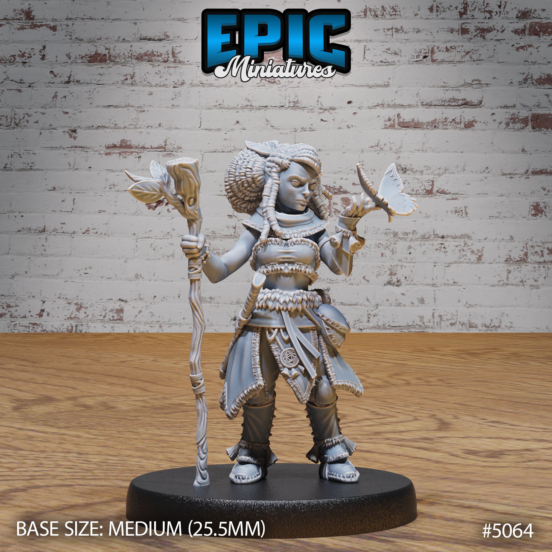 Halfling Druid Female / Cleric Spellcaster / Nature Spirit Wizard / Small Humanoid Race Magician / Curious Sorcerer Settler / Mysterious Magic Colonist / Hard Worker / Brave Woodland Warrior / Forest Village Encounter
